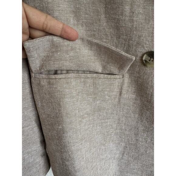 NWT Old Navy Women's Double-Breasted Linen-Blend Blazer Size M Spring Career - Picture 8 of 16